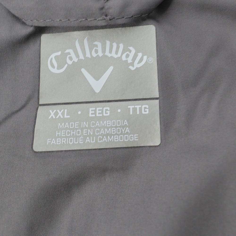 NEW Callaway Golf Jacket Gray Hybrid Quilted Full Zip UPF 50 XXL MSRP $95 - Picture 5 of 9